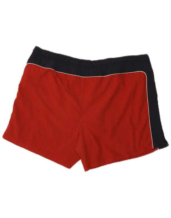 Мужские шорты для плавания Sergio Tacchini с рисунком 2XL, красный полиамид с цветными блоками