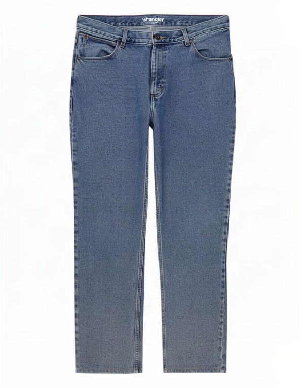 Мужские прямые джинсы Wrangler W36 L32, синий хлопок