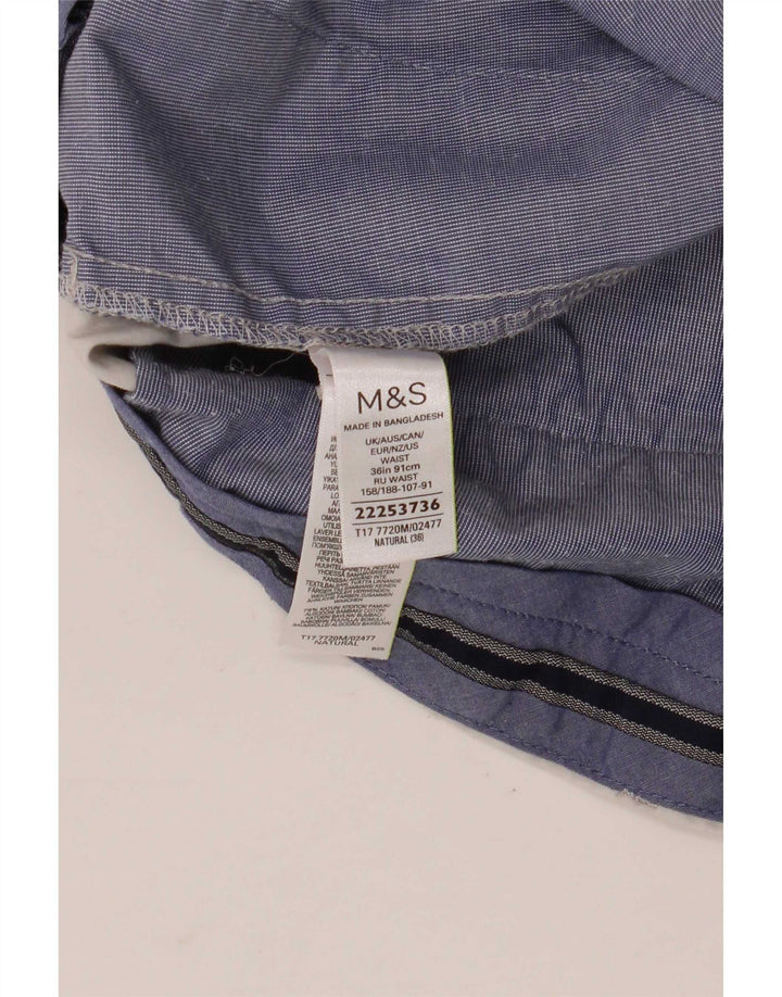 Мужские шорты чинос Marks & Spencer W36, большие серые, хлопок
