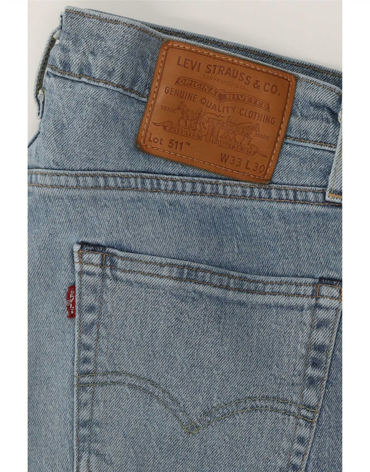 Мужские джинсы Levi's 511 Slim W33 L30 синие, хлопок