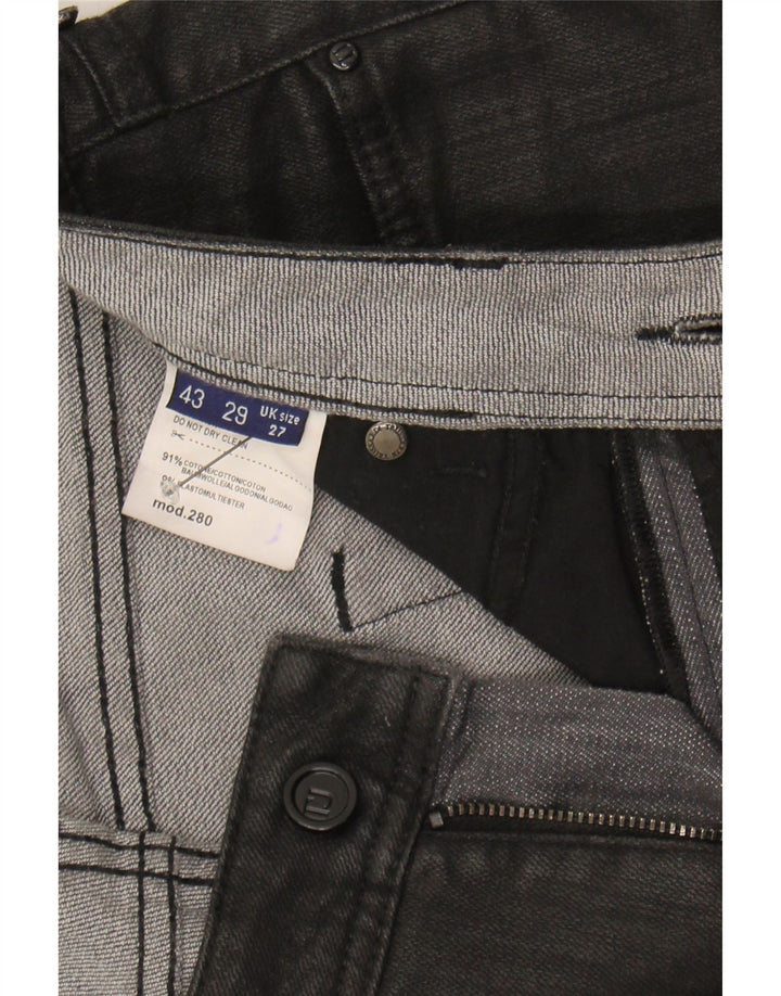 TRUSSARDI Womens Slim Jeans W27 L30 Black Cotton Vintage Trussardi and Second-Hand Trussardi from Messina Hembry 