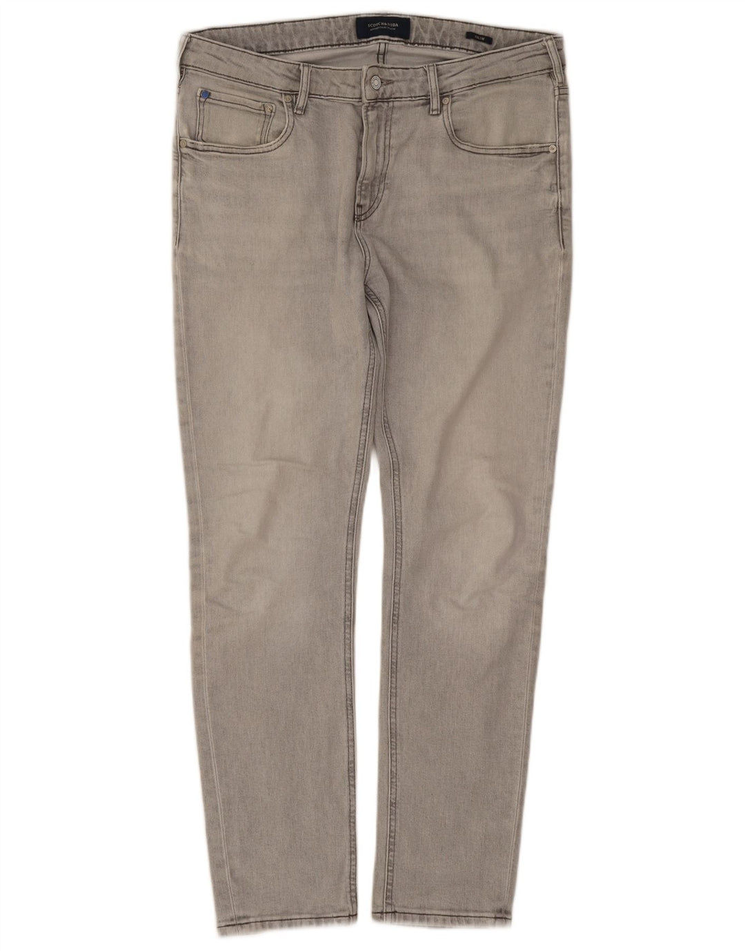 Мужские узкие джинсы Scotch & Soda W34 L30 Серые хлопковые
