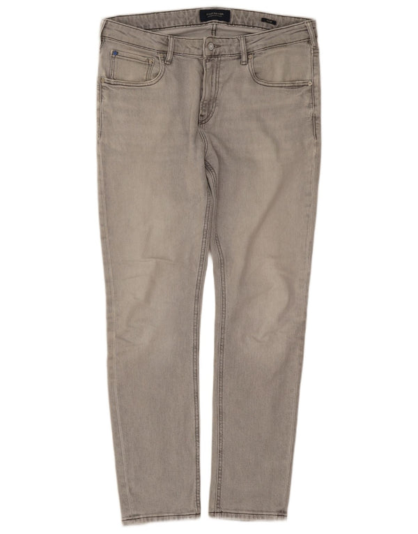 Мужские узкие джинсы Scotch & Soda W34 L30 Серые хлопковые