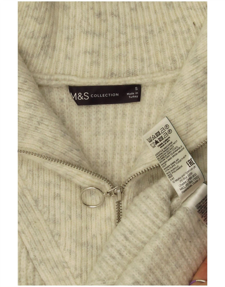 Женская майка-майка оверсайз Marks & Spencer UK 10, маленький серый в крапинку