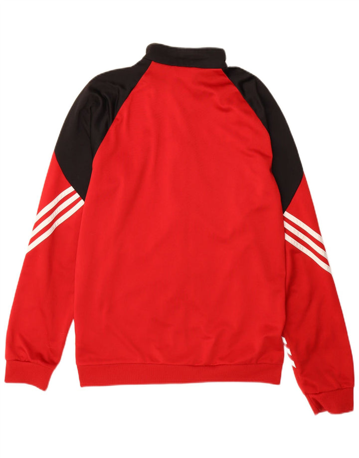 Мужской спортивный костюм Adidas, верхняя куртка, маленький красный полиэстер с цветными блоками