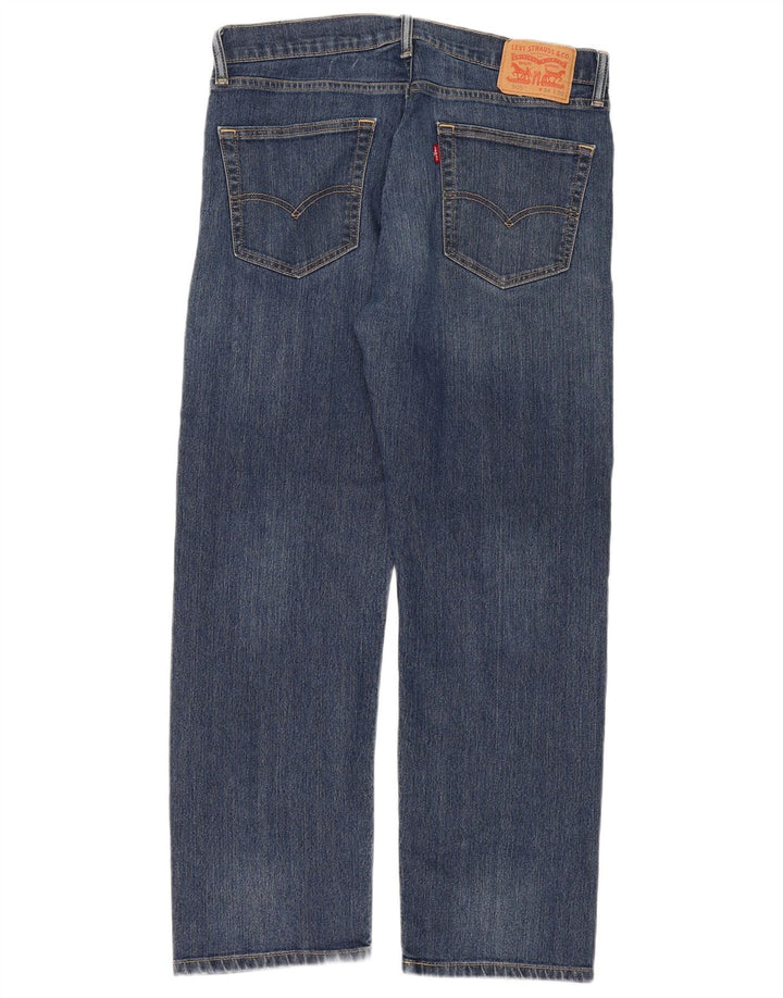 Мужские прямые джинсы Levi's 505 W34 L30 синие, хлопок