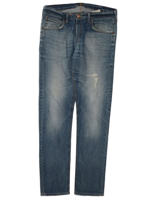 Мужские джинсы скинни Lee Luke W34 L32, синий хлопок