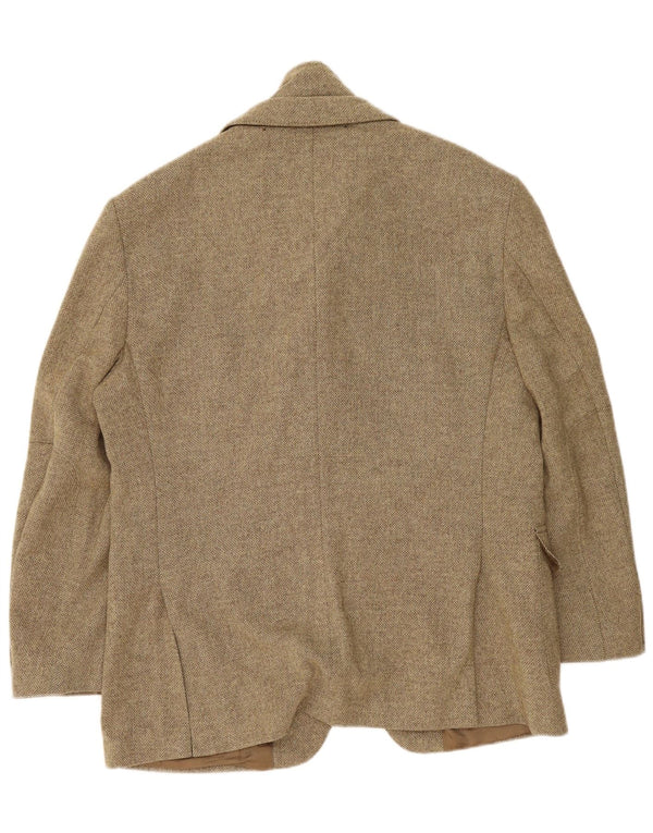 ВИНТАЖНЫЙ Мужской Блейзер Ветровка Куртка UK 38 Средний Хаки