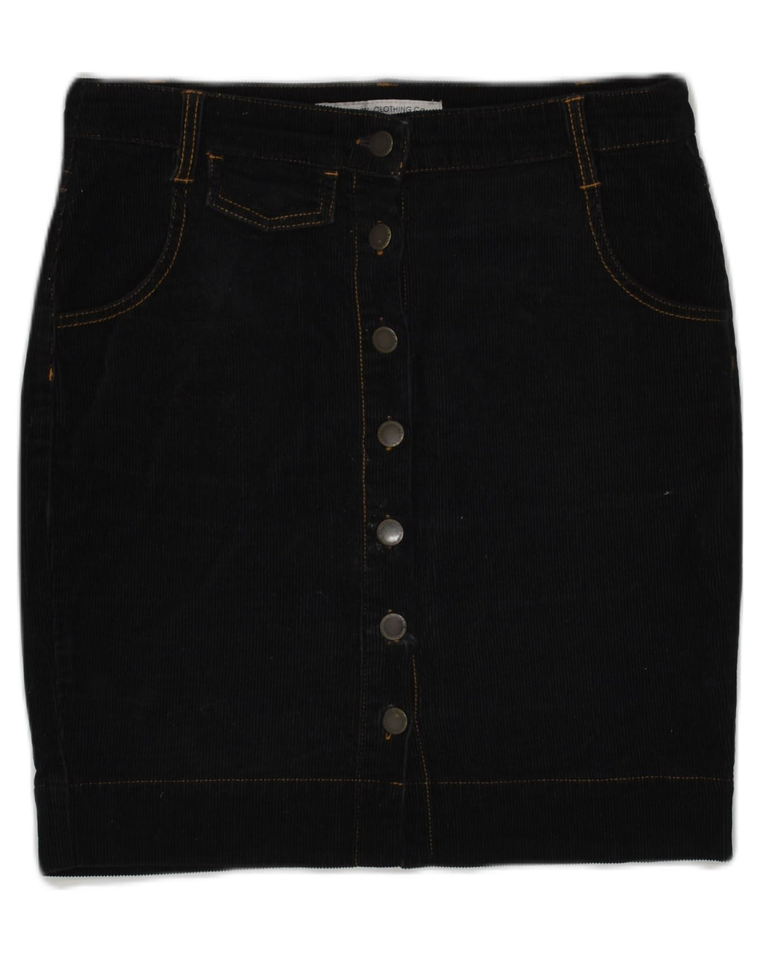 CREW CLOTHING Womens Corduroy Skirt US 8 Medium W32 Brown Cotton | Vintage Crew Clothing | Thrift | Second-Hand Crew Clothing | Used Clothing | Messina Hembry 