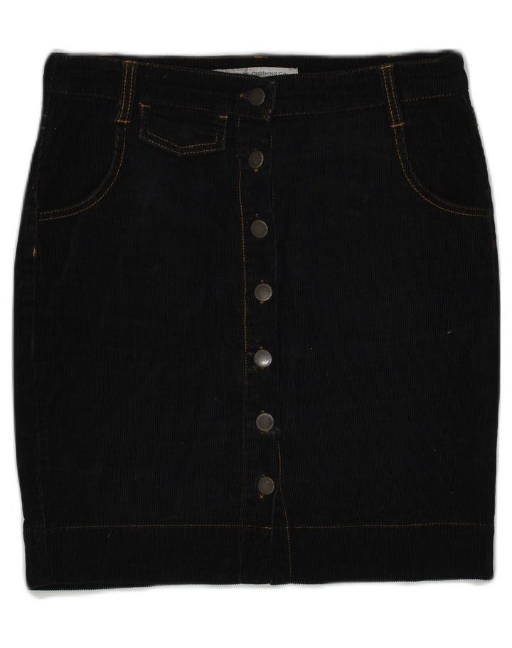 CREW CLOTHING Womens Corduroy Skirt US 8 Medium W32 Brown Cotton | Vintage Crew Clothing | Thrift | Second-Hand Crew Clothing | Used Clothing | Messina Hembry 