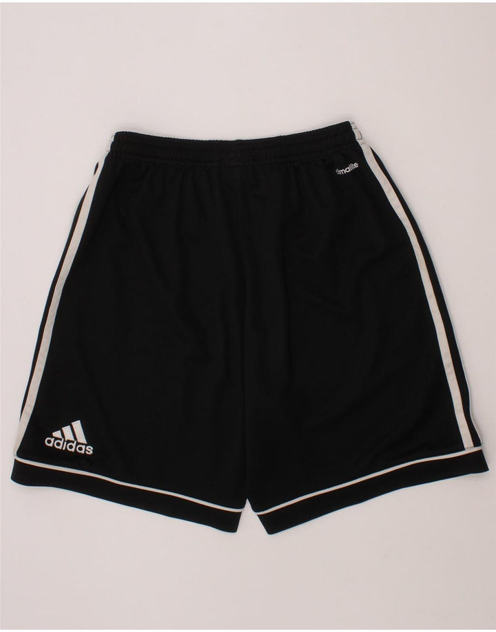 ADIDAS Boys Climalite Sport Shorts 13-14 Years Black Polyester Vintage Adidas and Second-Hand Adidas from Messina Hembry 