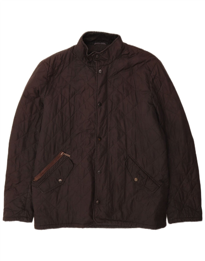 Мужская стеганая куртка Barbour UK 40, большая черная
