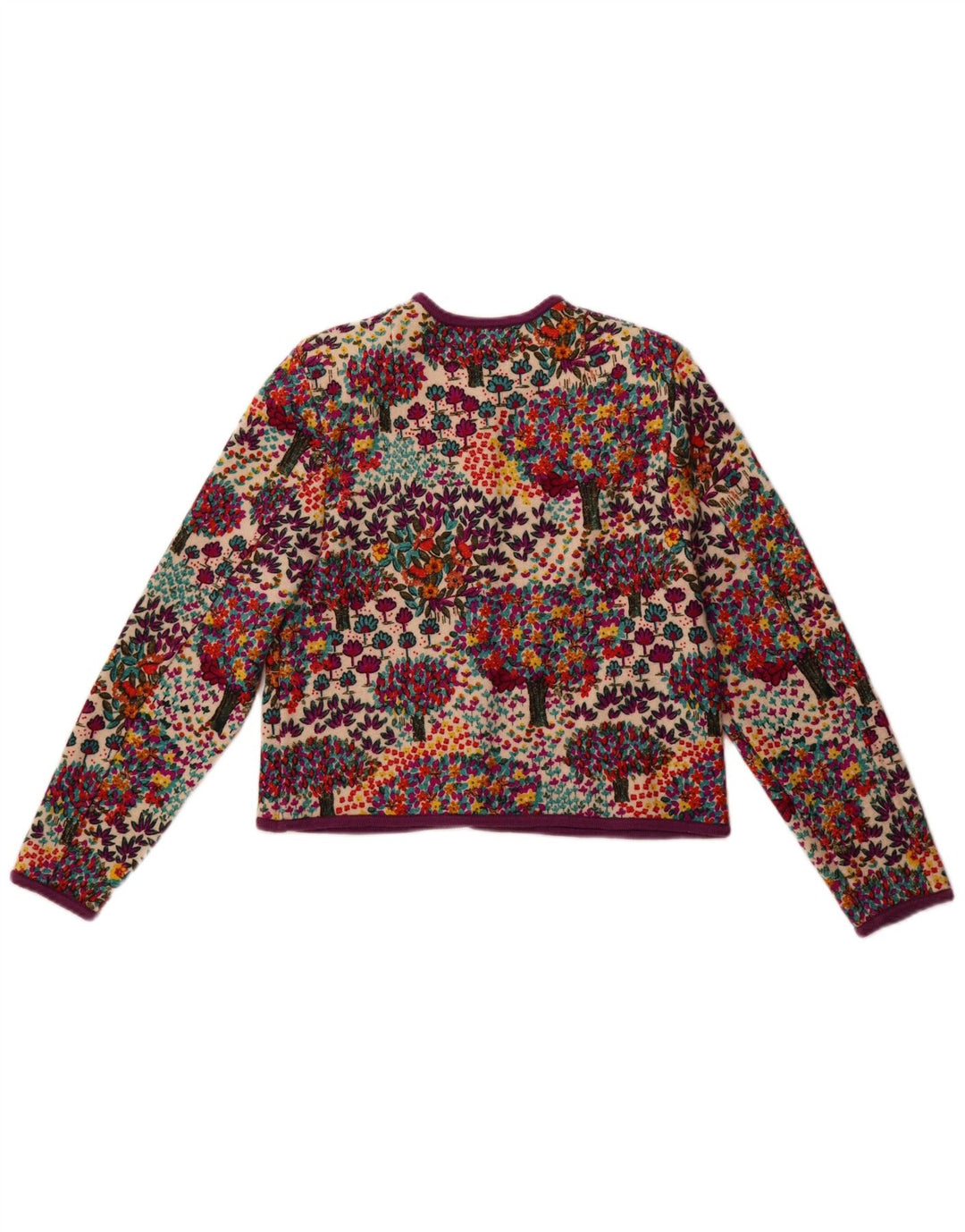 Женский кардиган Geiger, свитер EU 42, большой разноцветный цветочный узор, новая шерсть