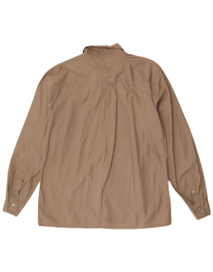 Рубашка мужская Lee XL бежевая, хлопок