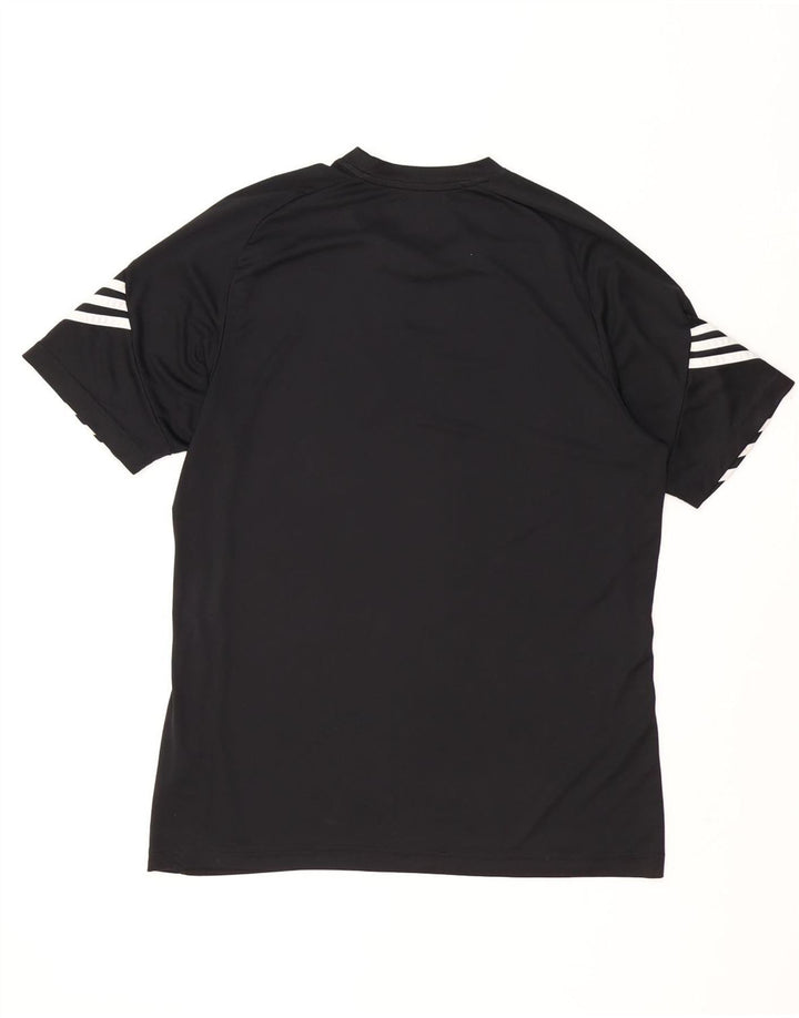 Мужская футболка Adidas Climalite с рисунком, большой черный полиэстер