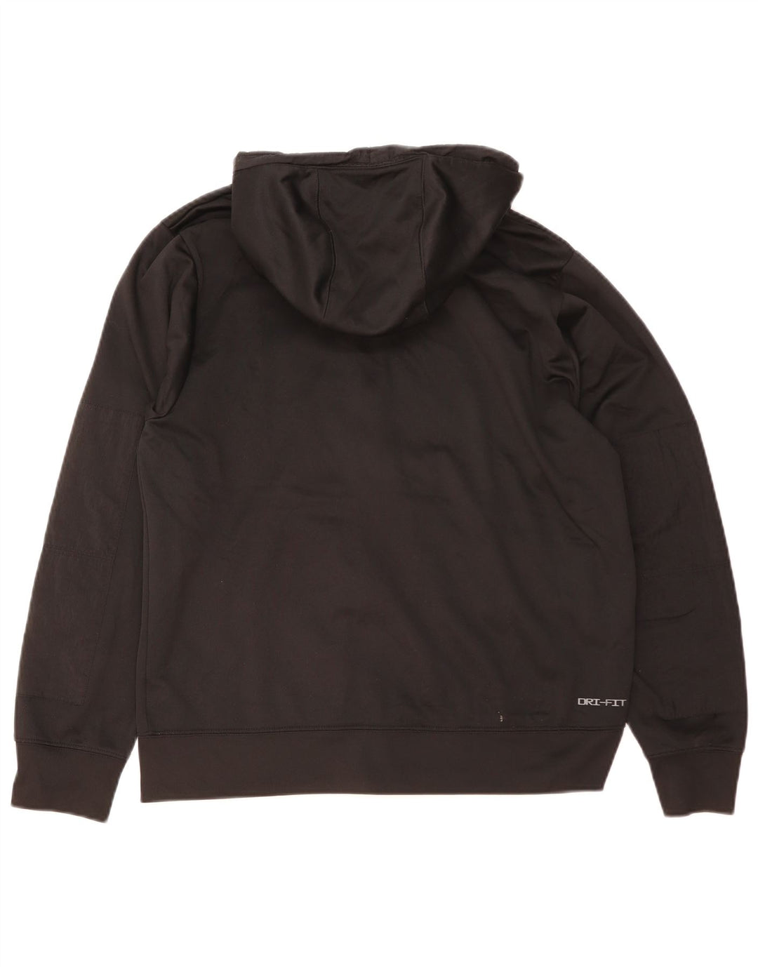 Мужской свитер с капюшоном на молнии Nike Dri Fit, средний черный, полиэстер