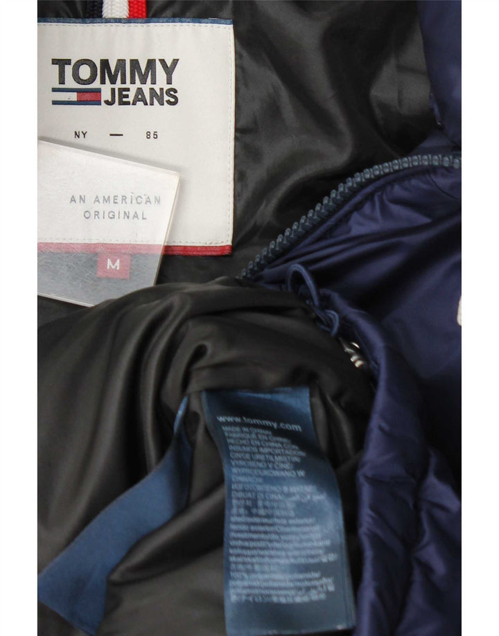 Мужская стеганая куртка Tommy Hilfiger UK 38 средний темно-синий полиамид