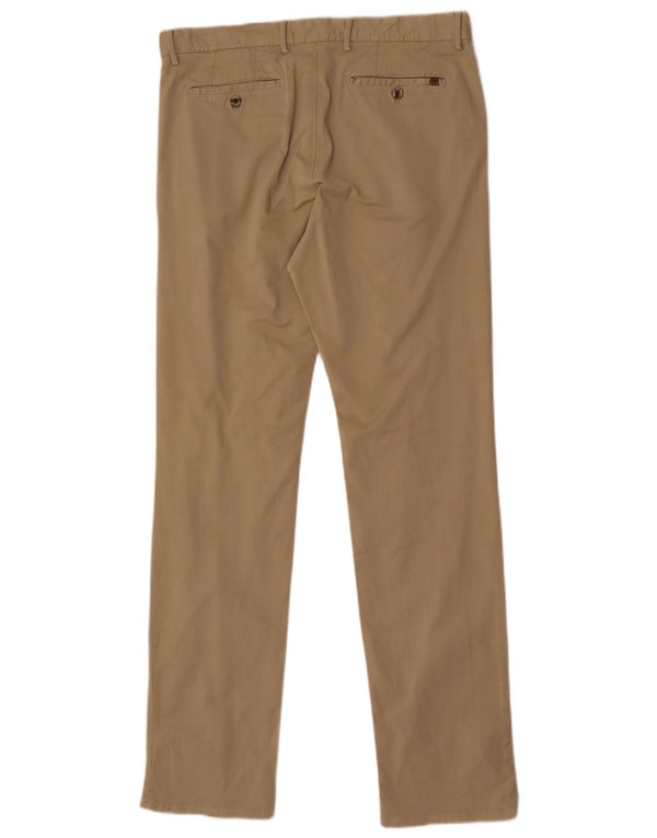 Мужские брюки-чиносы Massimo Dutti Regular Fit EU 42 Large W32 L33 Бежевые