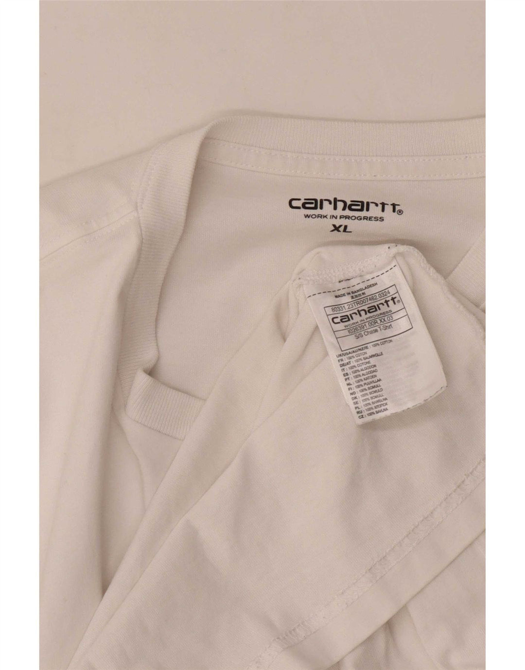 Мужская футболка Carhartt Top XL, белый хлопок
