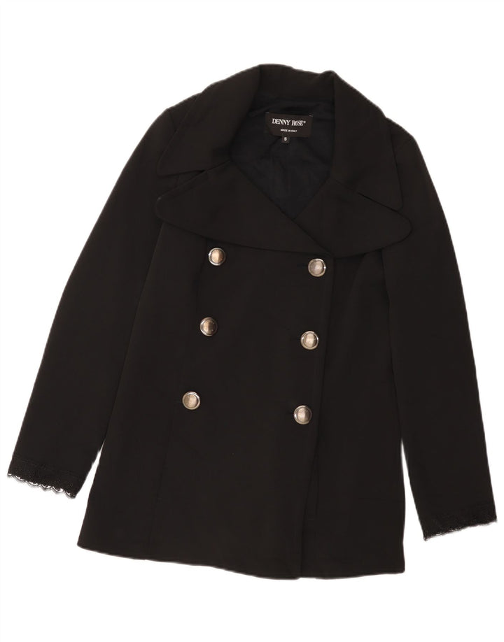 Женское полупальто Denny Rose UK 10, маленький черный полиэстер