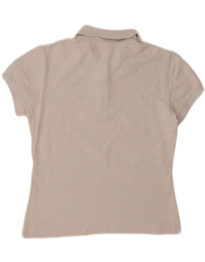 LACOSTE Womens Polo Shirt Size 44 Large Grey Cotton Vintage Lacoste and Second-Hand Lacoste from Messina Hembry 