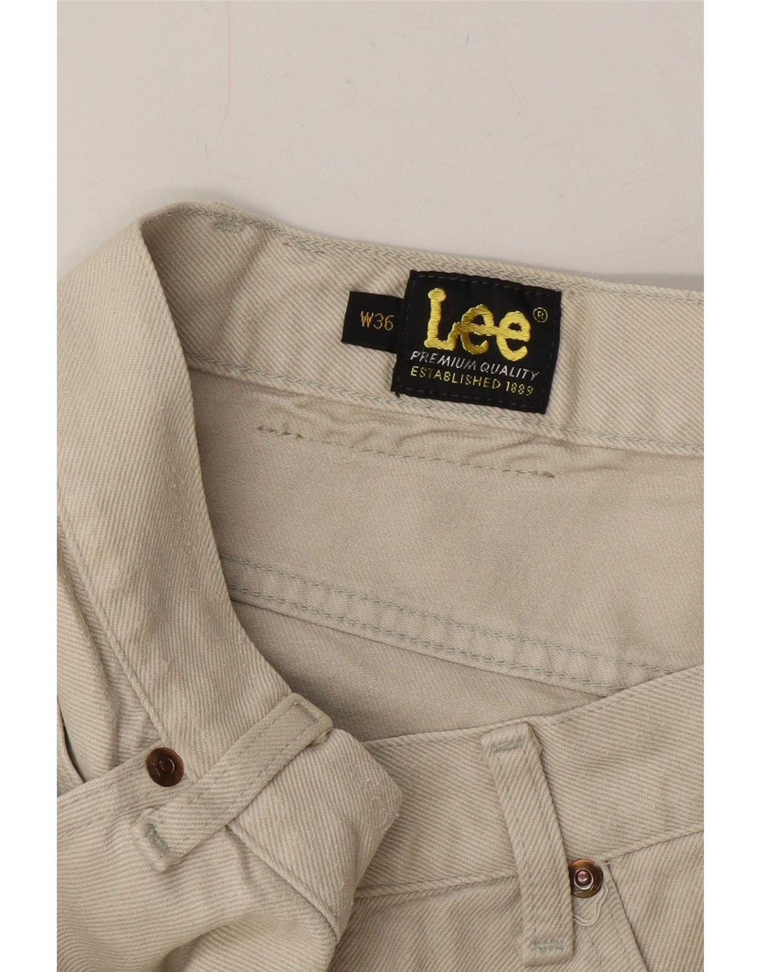 Джинсы Lee мужские прямые W36 L27 бежевые