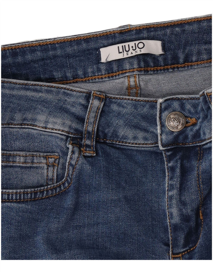 Женские укороченные джинсы Liu Jo W28 L25 синие