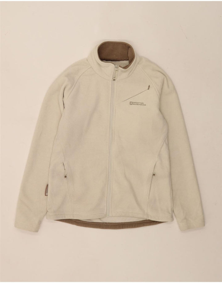 Женская флисовая куртка Mountain Warehouse UK 14, средний цвет, белый полиэстер