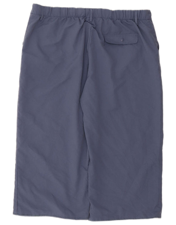 Женские прямые капри Adidas UK 20 2XL W38 L21 синие, полиэстер