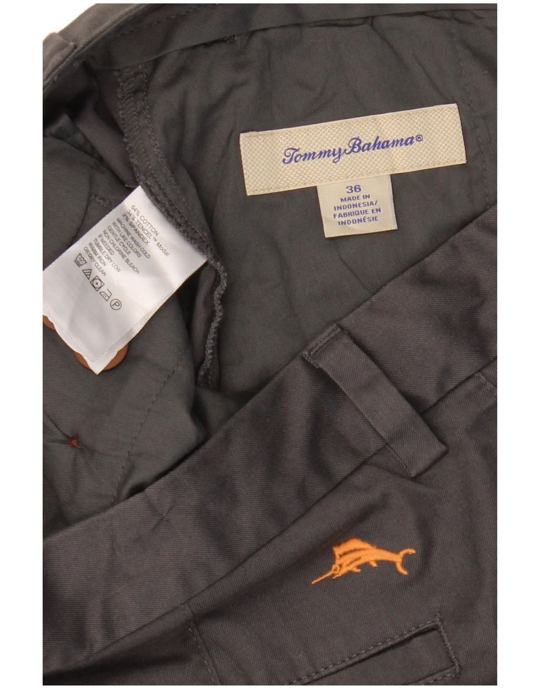 Мужские шорты карго Tommy Bahama W36, большие серые, хлопок