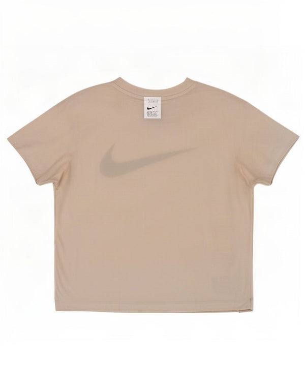 Женская укороченная футболка с рисунком Nike UK 16, большая белая