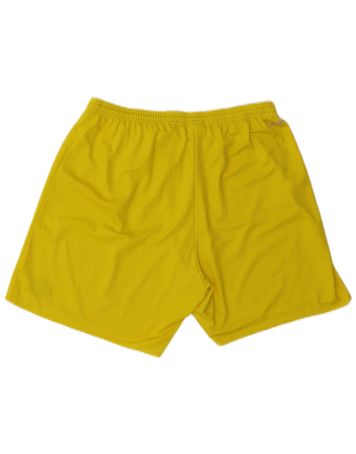 Adidas Мужские спортивные шорты Climalite XL Желтый полиэстер