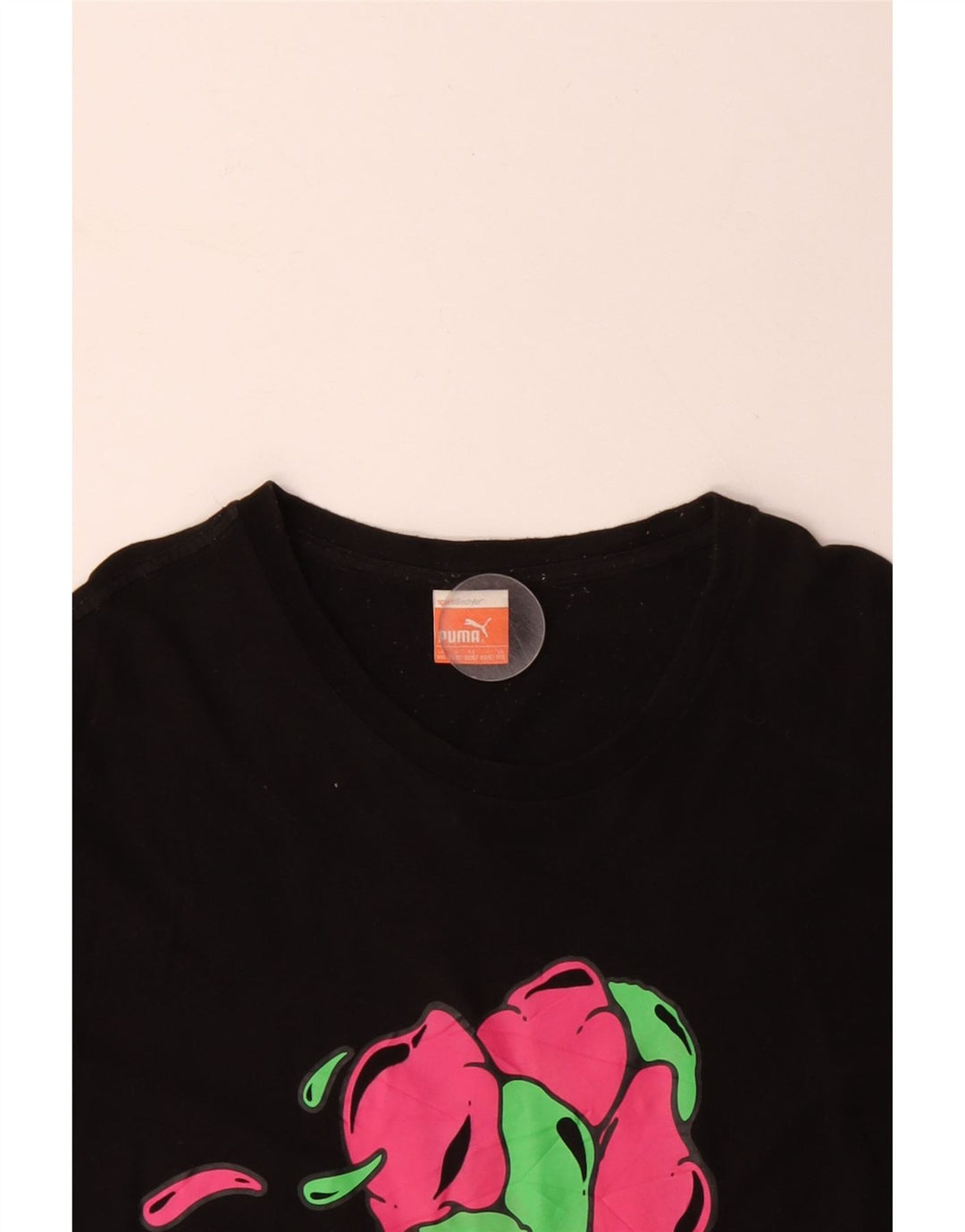 Мужская футболка с рисунком PUMA 2XL, черный хлопок
