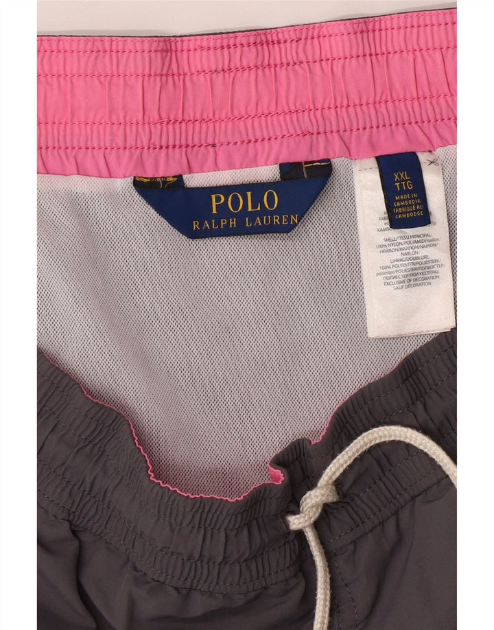 Мужские шорты для плавания POLO RALPH LAUREN 2XL, серый нейлон