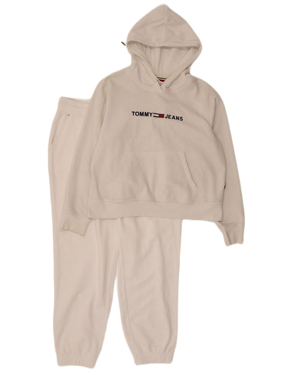 Женский спортивный костюм Tommy Hilfiger UK 14, средний белый хлопок, полный спортивный костюм