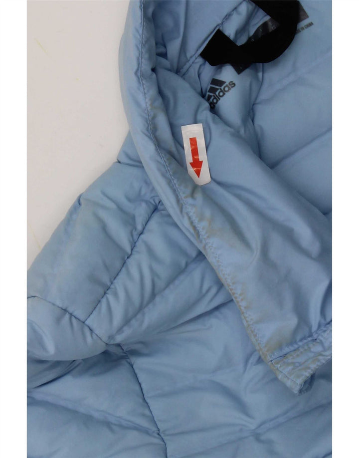 Женская стеганая куртка Adidas UK 4/6 XS синяя полиэстер