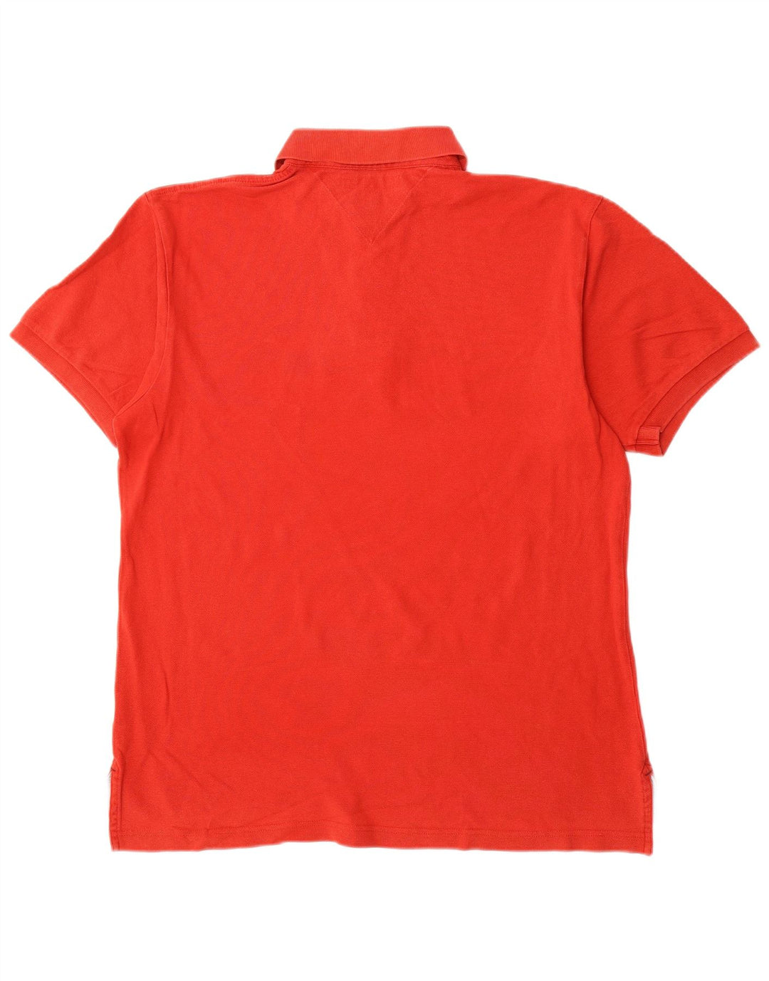 TOMMY HILFIGER Mens Polo Shirt Large Red Cotton