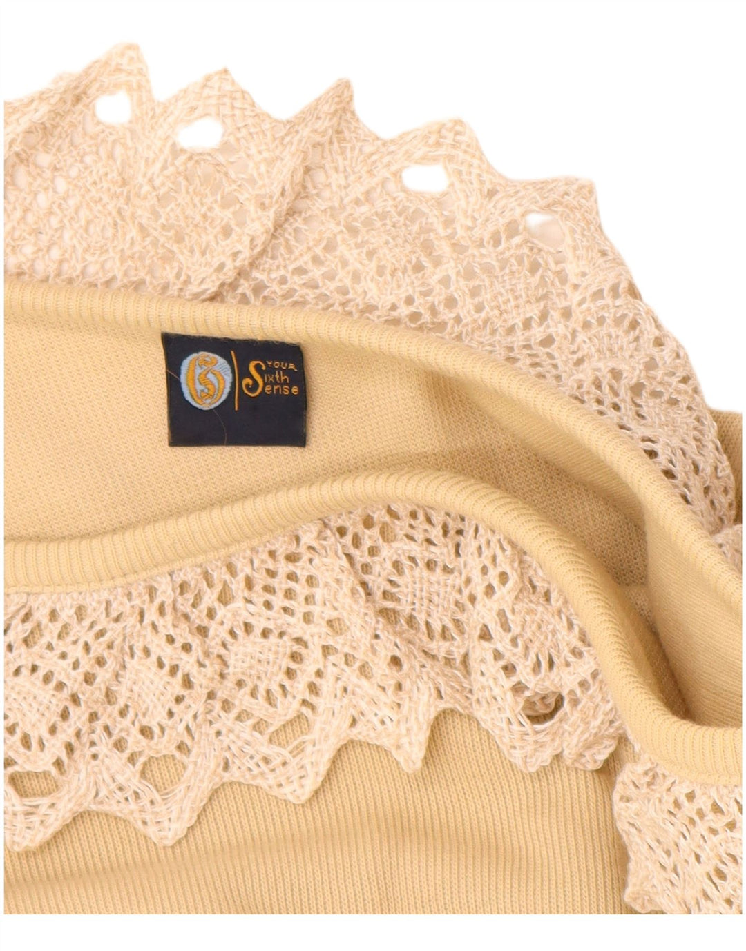 Женская блузка YOUR SIXTH SENSE с рукавом 3/4, Великобритания, 14/16, большой размер, бежевый хлопок