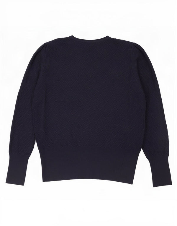 Женский джемпер с круглым вырезом Marks & Spencer, Великобритания 18 XL, темно-синий