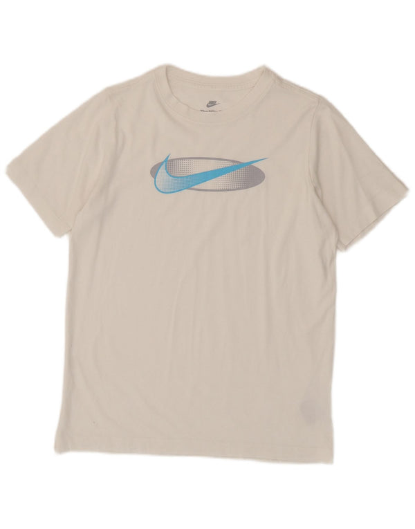 Nike Boys Graphic T-Shirt Top 13-14 Years XL White Cotton
