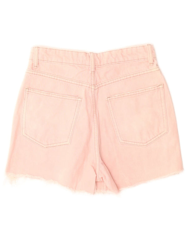 Женские джинсовые шорты Zara EU 36 XS W26, розовый хлопок