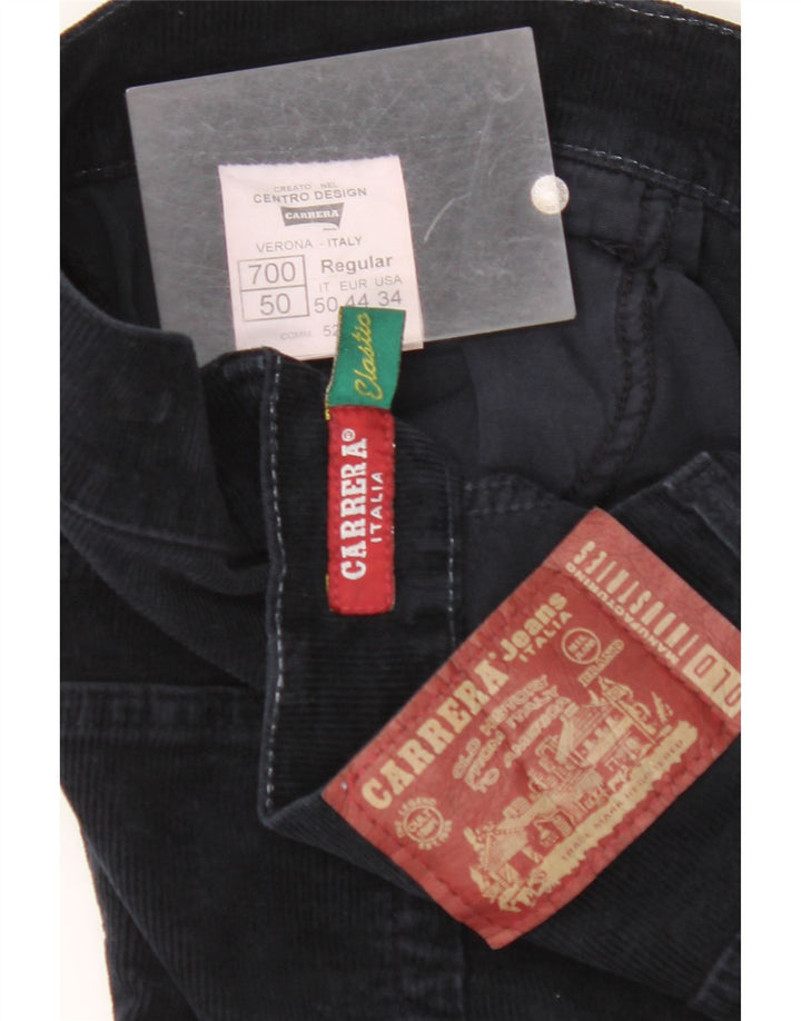 CARRERA Мужские 700 узкие вельветовые брюки стандартного кроя W34 L33 Темно-синие