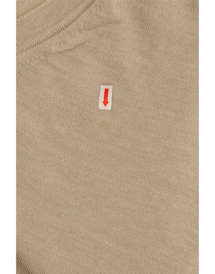 Мужской джемпер с v-образным вырезом Marz IT 48 Medium Beige Wool