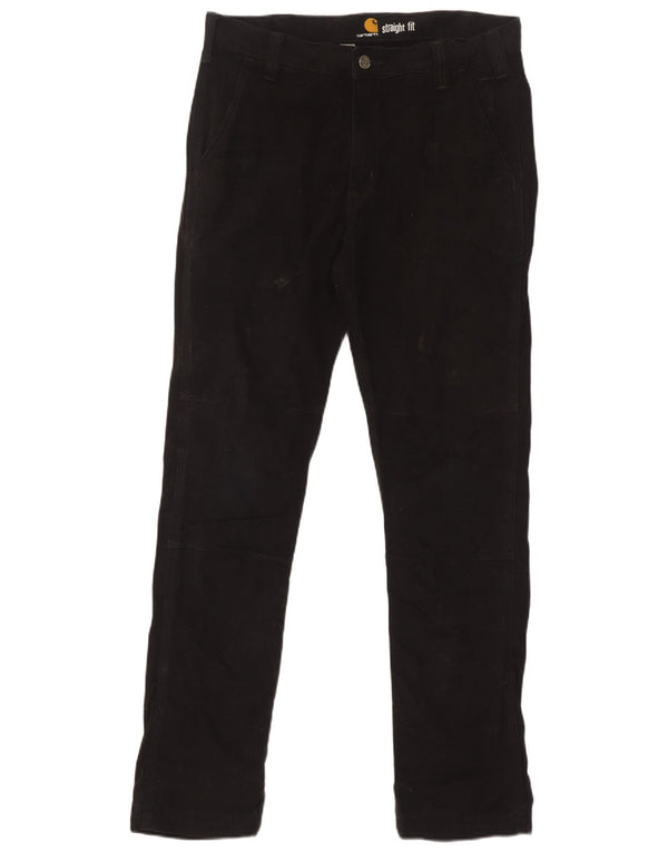 Мужские прямые брюки-чиносы Carhartt W32 L32, черные, хлопковые