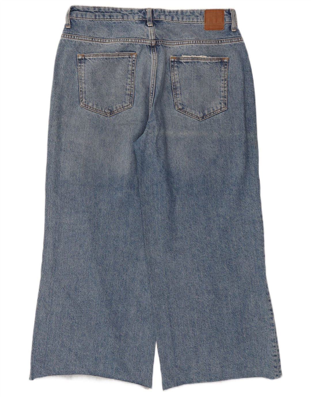 Женские укороченные широкие джинсы ZARA EU 40 Medium W30 L25 Синие