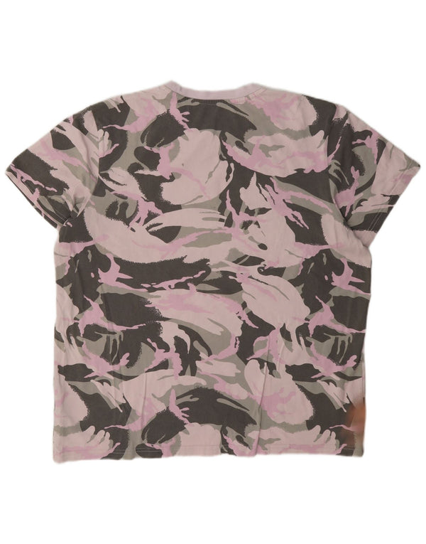 Женская футболка Adidas Top UK 20/22 XL, разноцветный камуфляжный хлопок
