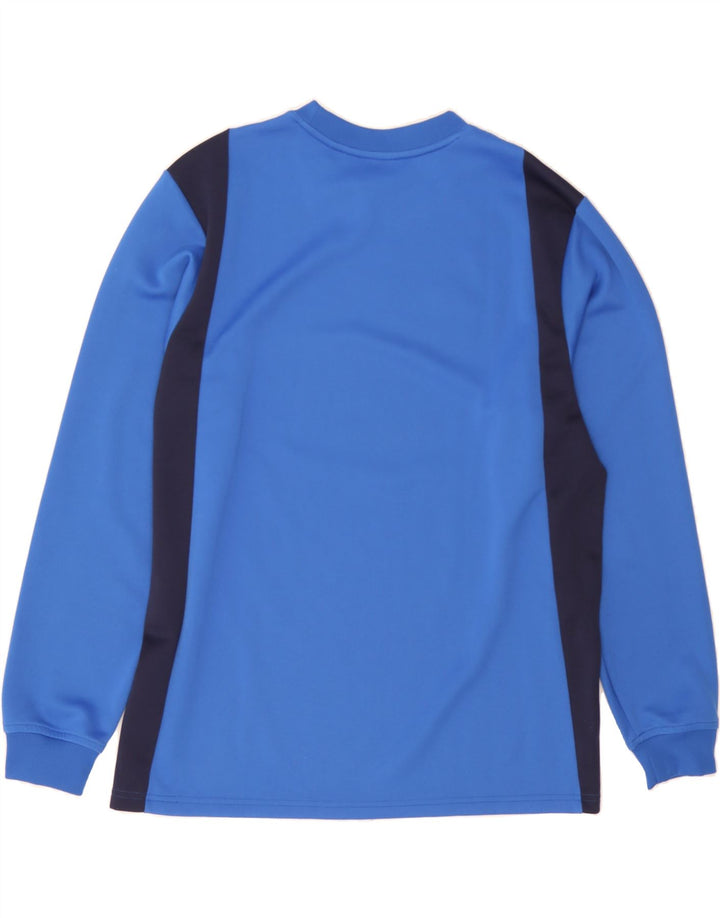 PUMA Mens Top Long Sleeve Medium Blue Colourblock Polyester Vintage Puma and Second-Hand Puma from Messina Hembry 