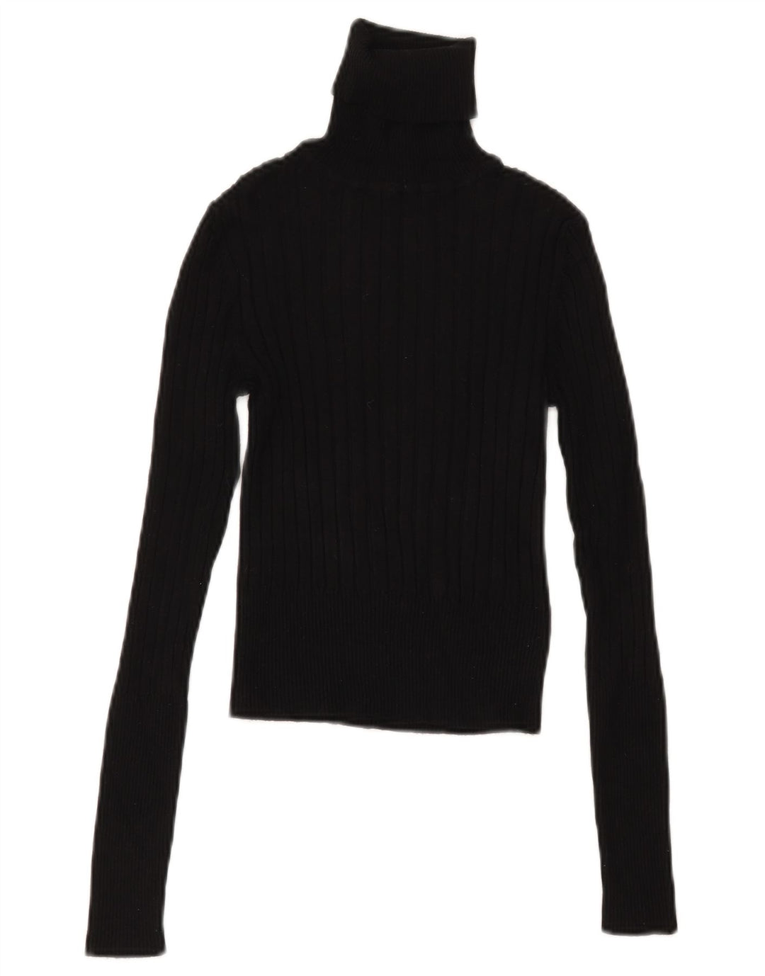 Женский укороченный джемпер с высоким воротником Zara UK 12, средний черный