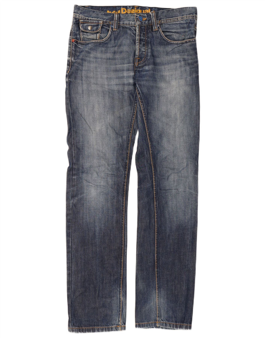Мужские прямые джинсы Desigual W30 L33 синие, хлопок