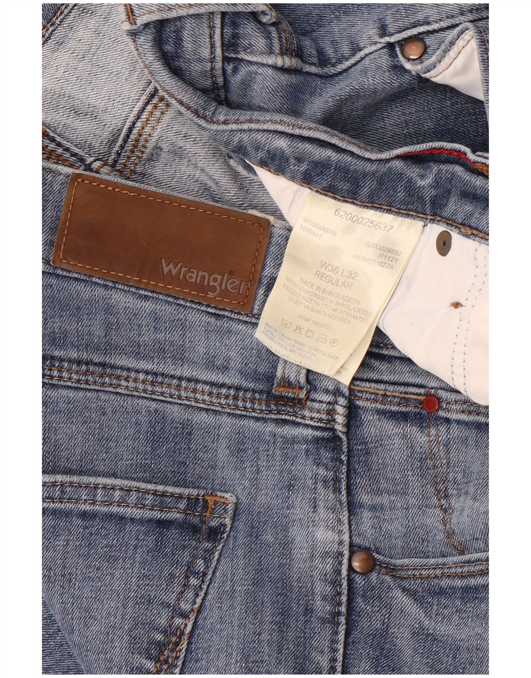 Мужские джинсы Wrangler Regular Slim W36 L32, синие, хлопок